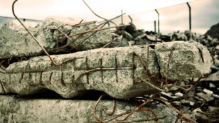 grading, construction waste, sorting, recycling, concrete,